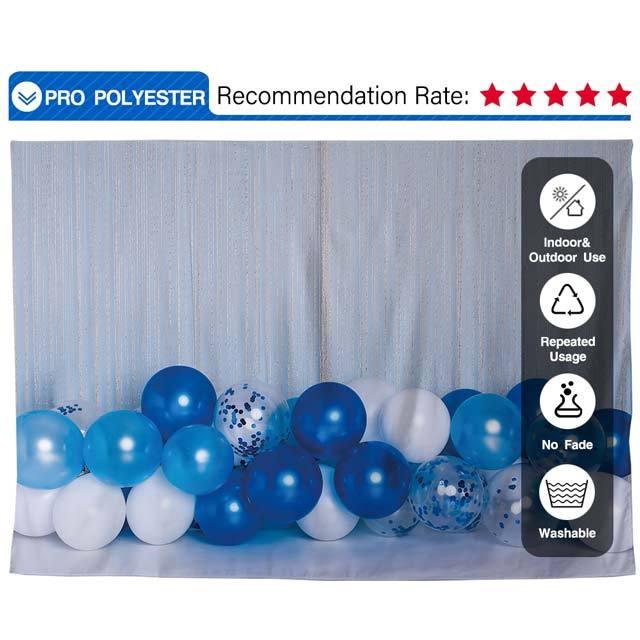 Allenjoy Blue Balloon Backdrop for Boys Designed by Panida Phillips - Allenjoystudio
