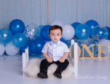 Allenjoy Blue Balloon Backdrop for Boys Designed by Panida Phillips - Allenjoystudio
