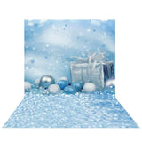 Allenjoy Blue Bokeh Backdrop Christmas Gift Backdrop