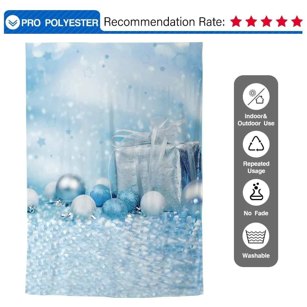 Allenjoy Blue Bokeh Backdrop Christmas Gift Backdrop - Allenjoystudio