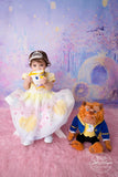 Allenjoy Blue Bokeh Background Children Night Castle Summer Backdrops for Photo Studio FCM-