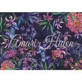 Allenjoy Deep Blue Colorful Vintage Floral Backdrop