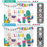 Allenjoy Bohemian Style Alpaca Cactus Flower Spring Party Background Photocall - Allenjoystudio