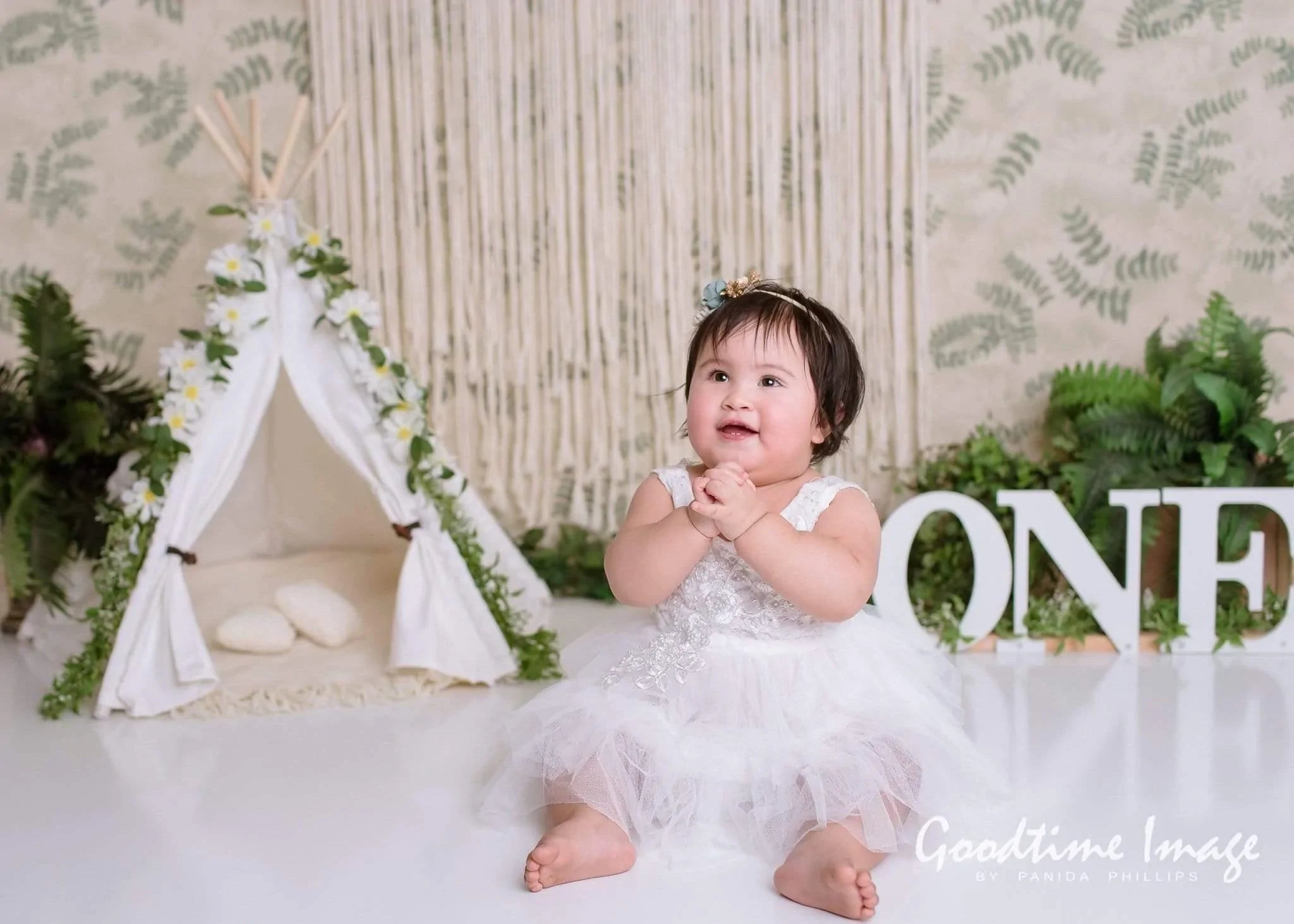 Allenjoy Boho Tent Backdrop for Cake Smash Designed by Panida Phillips - Allenjoystudio