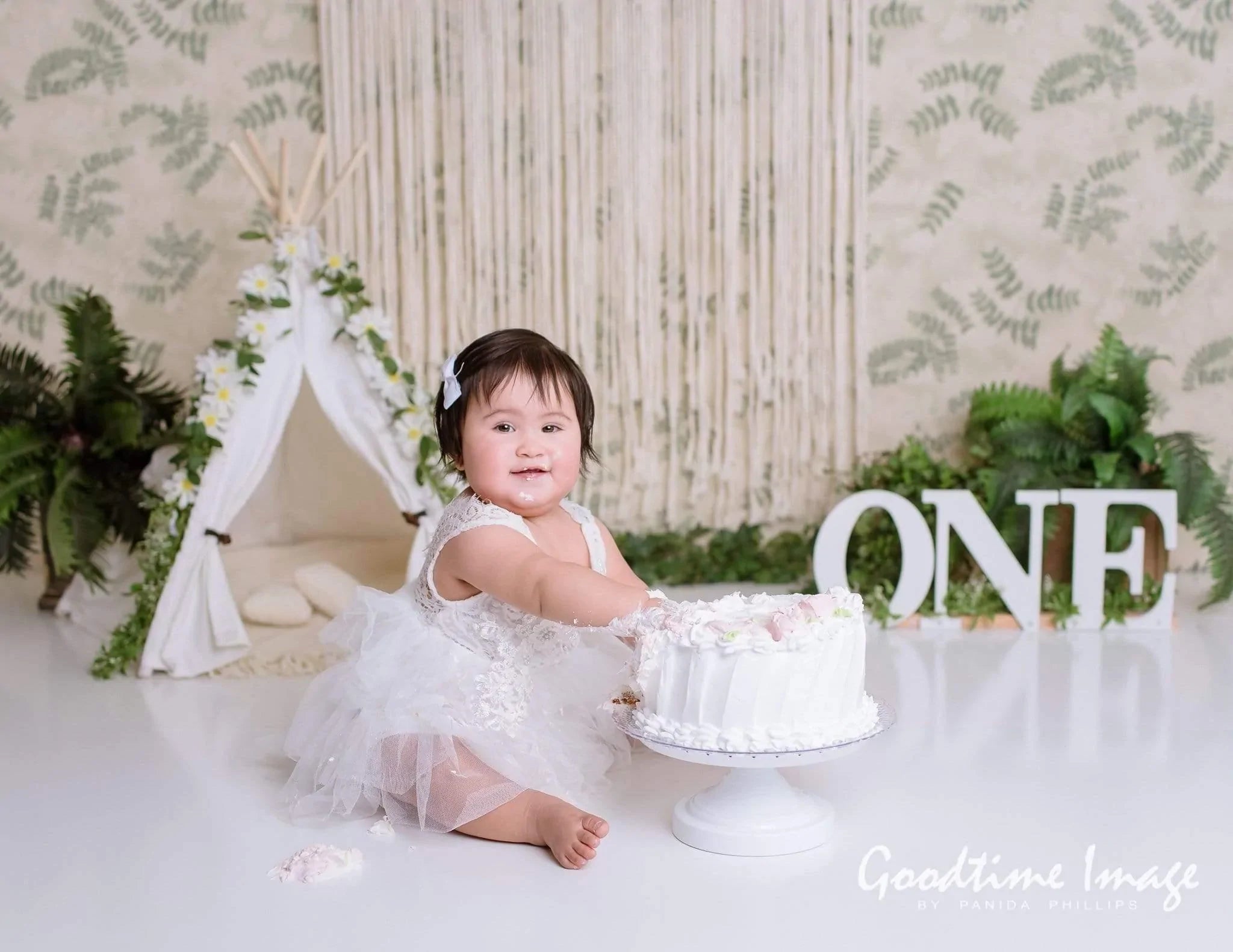 Allenjoy Boho Tent Backdrop for Cake Smash Designed by Panida Phillips - Allenjoystudio