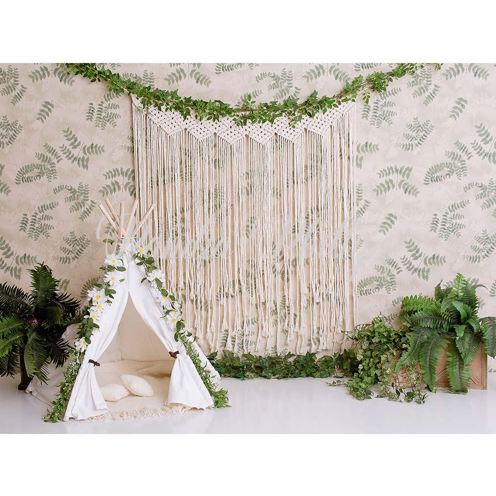 Allenjoy Boho Tent Backdrop for Cake Smash Designed by Panida Phillips - Allenjoystudio