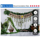 Allenjoy Boho Tent Wild One Cake Smash Backdrop Designed by Panida Phillips - Allenjoystudio