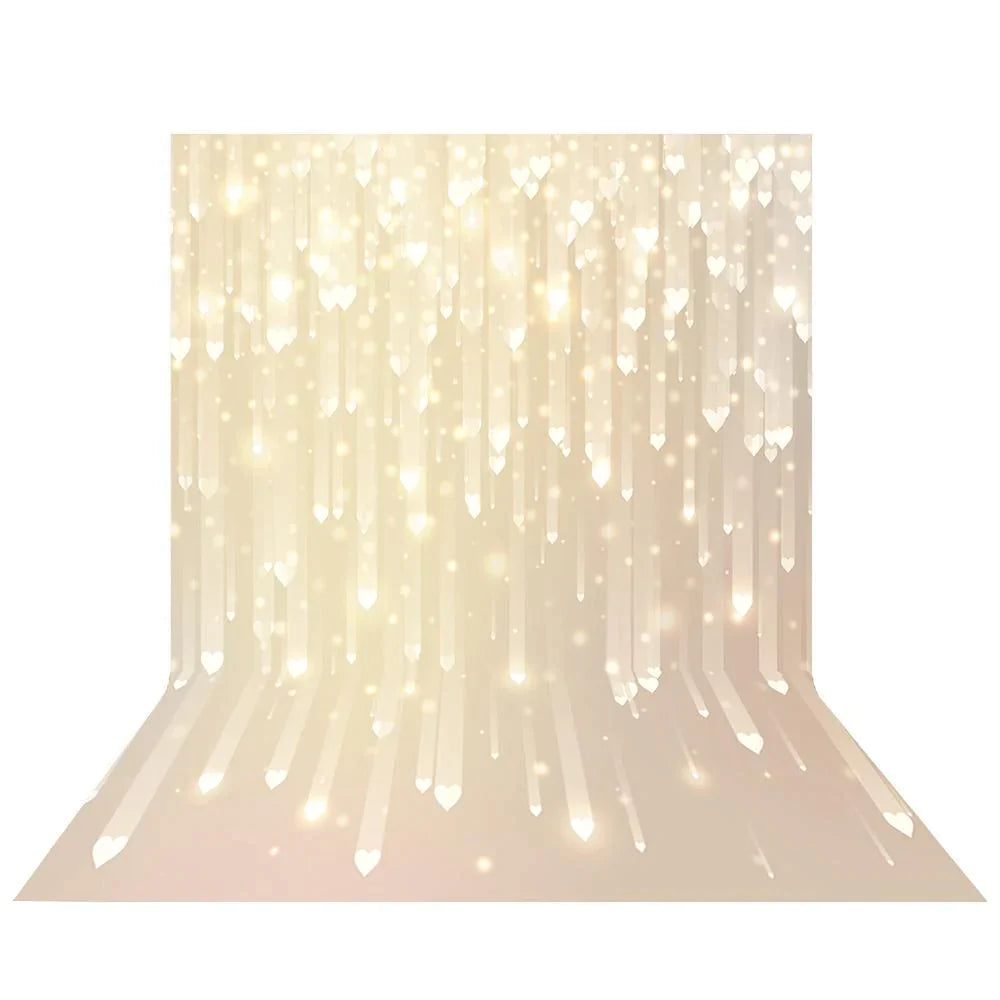 Allenjoy Bokeh Valentine Heart Shiny Glitter Love Backdrop - Allenjoystudio