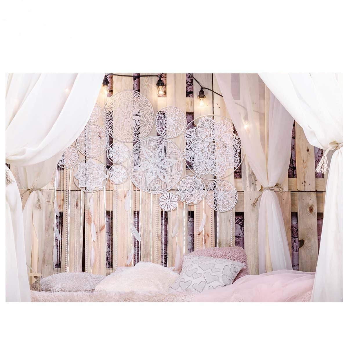 Allenjoy Boudoir Bedroom Loft Dream Catcher Headboard Backdrop - Allenjoystudio