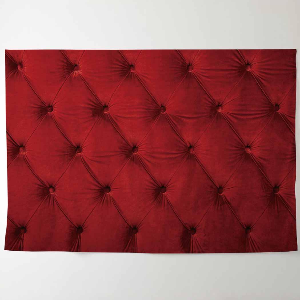 Allenjoy Brick Red Backdrop Tufted Retro Style Soft Noble Background for Photo Shoot - Allenjoystudio