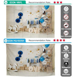 Allenjoy Brick Wall Backdrop Balloon Wooden Trojan Horse for 1st Birthday - Allenjoystudio