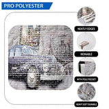Allenjoy Brick Wall Graffiti Car City Street Wooden Floor Backdrop - Allenjoystudio