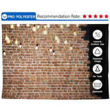 Allenjoy Brick Wall with Shiny Light Backdrop - Allenjoystudio