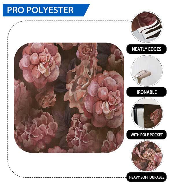 Allenjoy Maroon Floral Photography Backdrop - Allenjoystudio