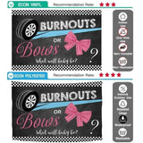 Allenjoy Burnous or Bows Chalkboard Gender Reveal Backdrop - Allenjoystudio