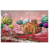 Allenjoy Candy Background for Photo Wall-papers Pink Bokeh Polka Dots Bar Distressed