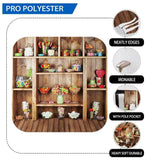 Allenjoy Candy Shelves Backdrop Children Wood Baby Shower Background Photocall - Allenjoystudio
