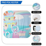 Allenjoy Candyland Backdrop Rainbow Lollipop Cake Chocolate for Baby Shower Birthday - Allenjoystudio