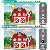 Allenjoy Red Farm Animals Backdrop for Children - Allenjoystudio