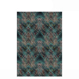 Allenjoy Chevron Backdrop Colorful Blue Knitted Soft Sweater Pattern Decoration Backdrop