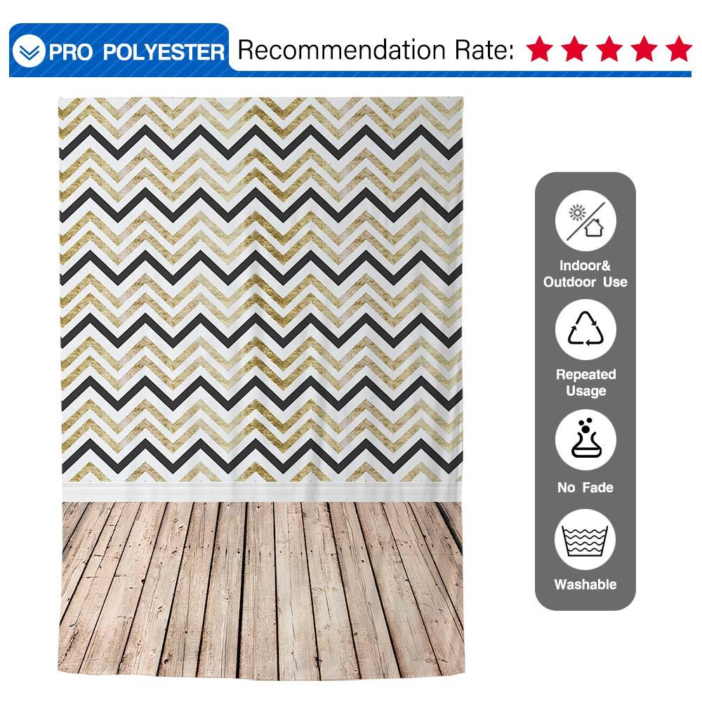 Allenjoy Chevron Backdrops Lines Modern Wood Floor Background for Photo Shoots - Allenjoystudio