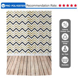 Allenjoy Chevron Backdrops Lines Modern Wood Floor Background for Photo Shoots - Allenjoystudio