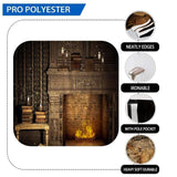 Allenjoy Christmas Backdrop Fireplace Holy Solemnly Backdrop - Allenjoystudio