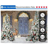 Allenjoy Christmas Outdoor Pine Tree Deer Backdrop for Kids - Allenjoystudio