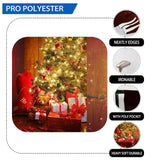 Allenjoy Christmas Tree Gifts Box Night Holiday Fireplace Backdrop - Allenjoystudio