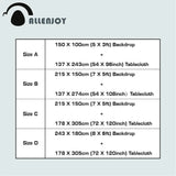 Allenjoy Christmas Kitchen Red Checkered Banner Tablecloth - Allenjoystudio