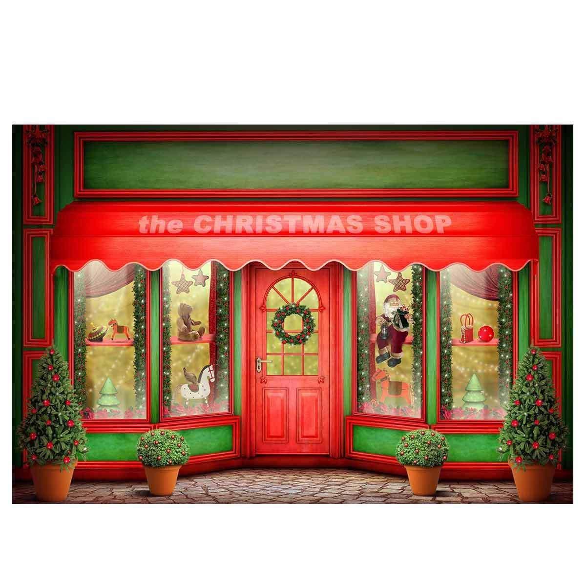 Allenjoy Christmas Luxuriant Toys Shop Store Backdrop for Children - Allenjoystudio