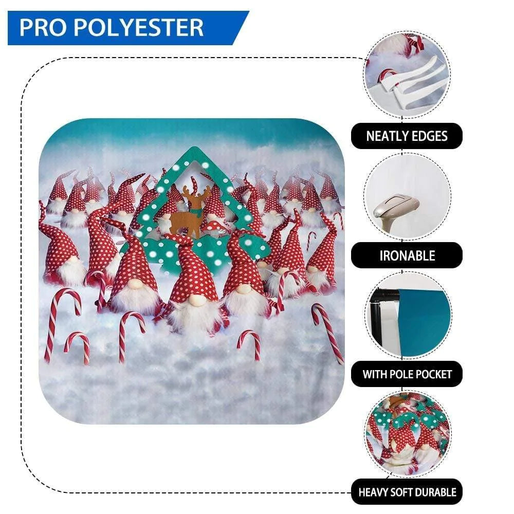 Allenjoy Christmas Candy Cane Cloud Backdrop for Kids - Allenjoystudio