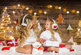 Allenjoy Christmas Tree Candles Elk Gingerbread Gifts Backdrop - Allenjoystudio