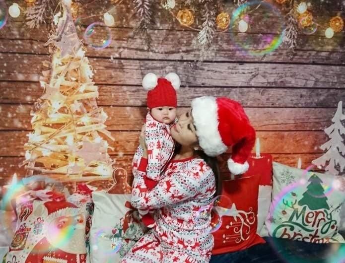 Allenjoy Christmas Tree Candles Elk Gingerbread Gifts Backdrop - Allenjoystudio