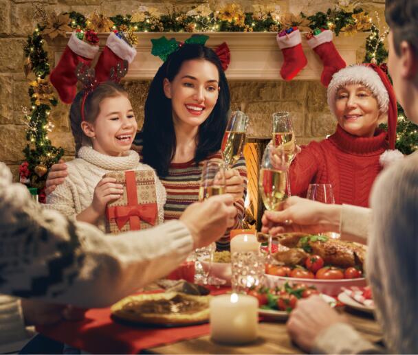 Allenjoy Christmas Xmas Fireplace Backdrop Tree Stockings Backdrop - Allenjoystudio