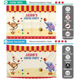 Allenjoy Circus Backdrop Birthday Baby Children Monkey Elephant Photo Background - Allenjoystudio