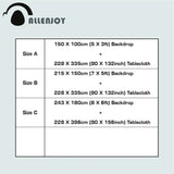 Allenjoy Circus Red and White Stripes Banner Tablecloth - Allenjoystudio