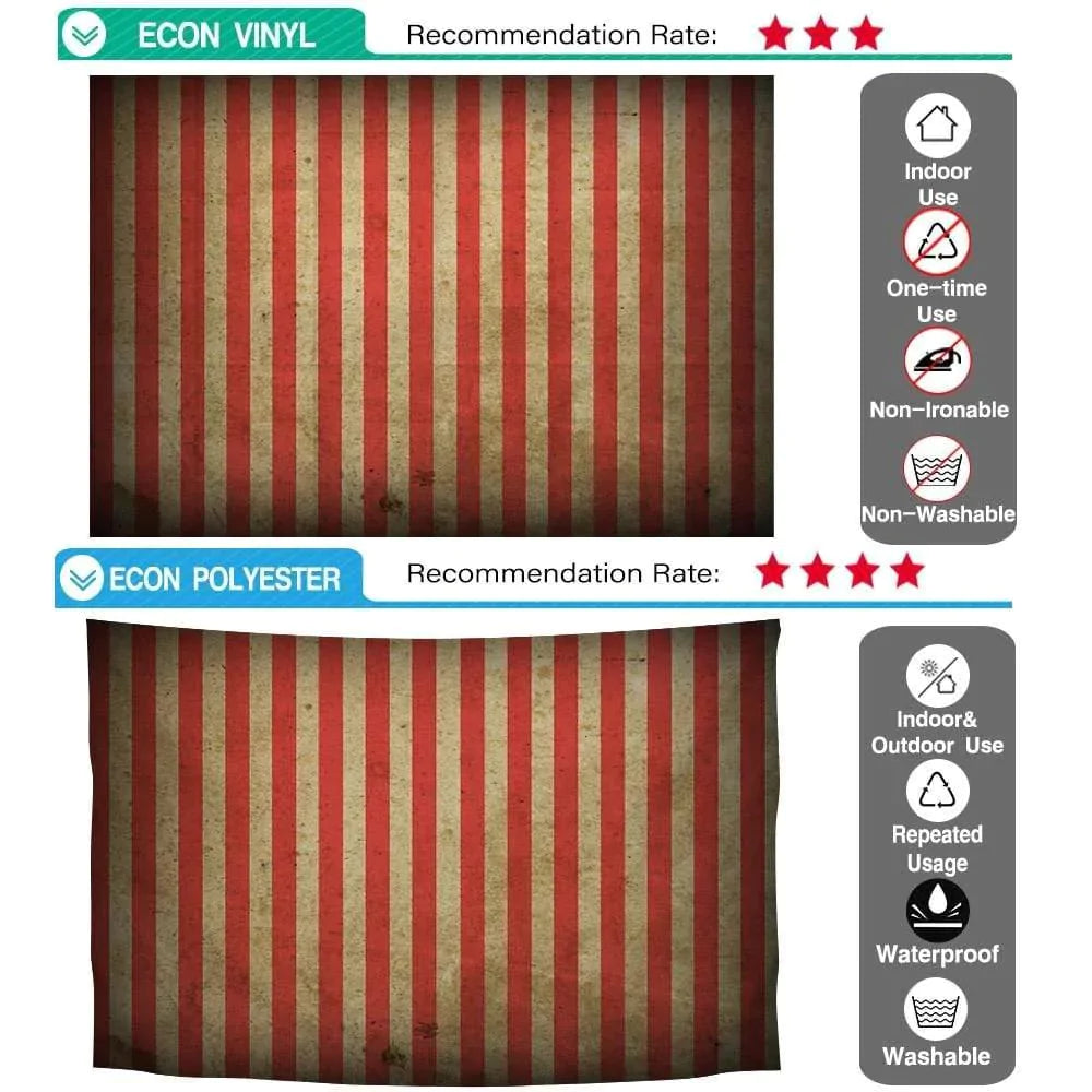 Allenjoy Classic Orange Striped Background for Halloween Party - Allenjoystudio