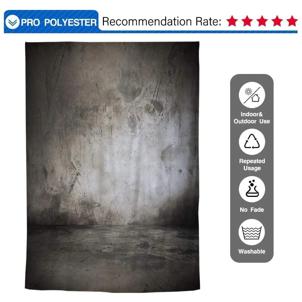 Allenjoy Classical Backdrop Textured Abstract Cloth Grey for Photo Studio - Allenjoystudio