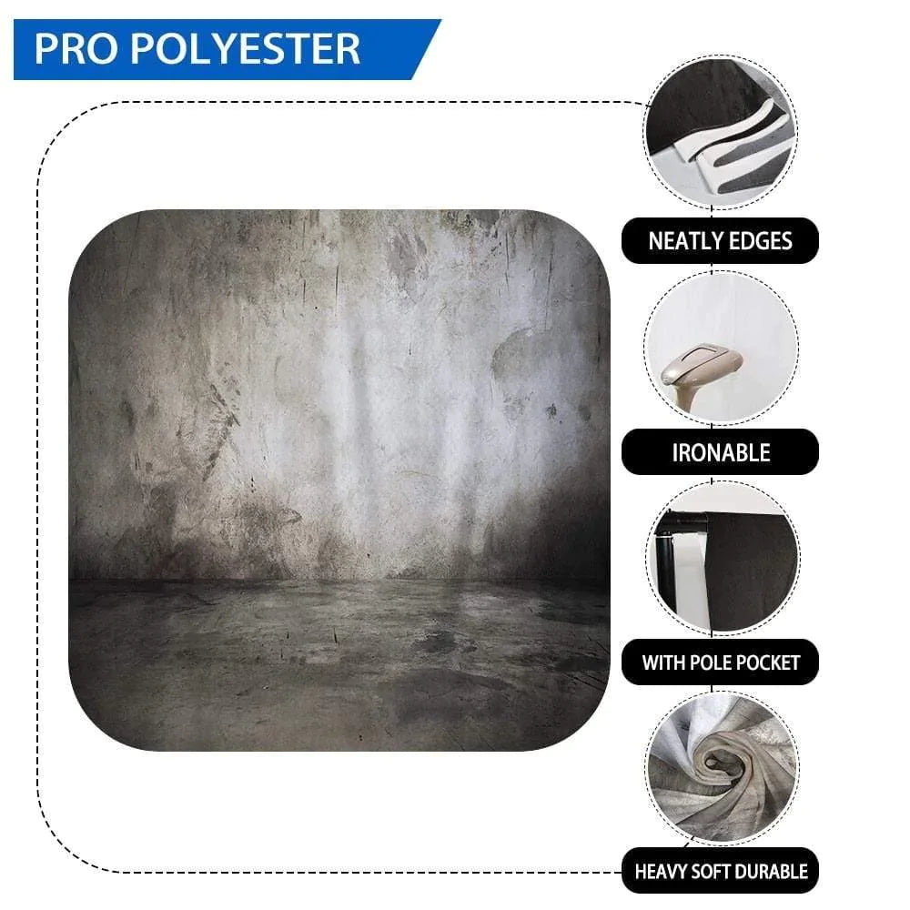Allenjoy Classical Backdrop Textured Abstract Cloth Grey for Photo Studio - Allenjoystudio