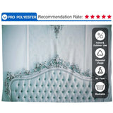 Allenjoy Classical Blue Bedroom Headboard Backdrop - Allenjoystudio