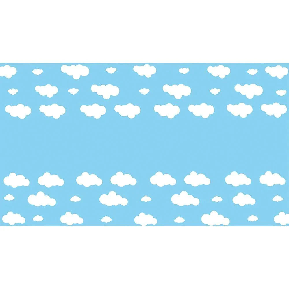 Allenjoy Cloud Blue Sky Airplane Backdrop Tablecloth - Allenjoystudio