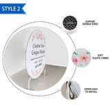 Allenjoy Cloud Blue Sky Round Backdrop - Allenjoystudio