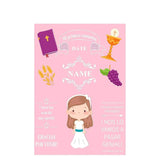 Allenjoy Communion Custom Pink Backdrop for Girls