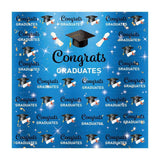 Allenjoy Congrats Grad Backdrop Step and Repeat Graduation Cap Class of 2021 Gold Glitter - Allenjoystudio
