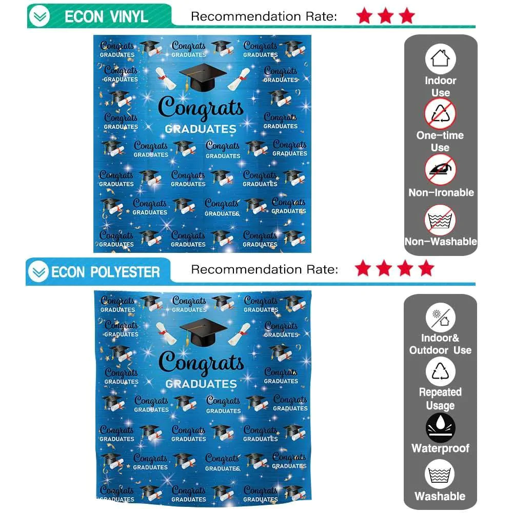 Allenjoy Congrats Grad Backdrop Step and Repeat Graduation Cap Class of 2021 Gold Glitter - Allenjoystudio