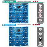 Allenjoy Congrats Grad Backdrop Step and Repeat Graduation Cap Class of 2021 Gold Glitter - Allenjoystudio