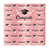 Allenjoy Congrats Grad Backdrop Step and Repeat Graduation Cap Class of 2021 Gold Glitter - Allenjoystudio