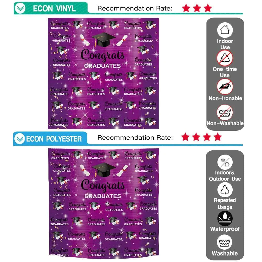 Allenjoy Congrats Grad Backdrop Step and Repeat Graduation Cap Class of 2021 Gold Glitter - Allenjoystudio