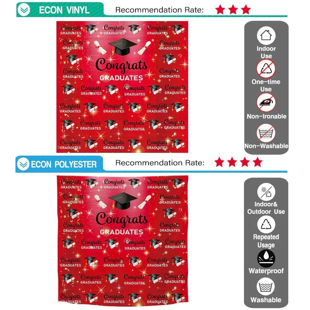 Allenjoy Congrats Grad Backdrop Step and Repeat Graduation Cap Class of 2021 Gold Glitter - Allenjoystudio